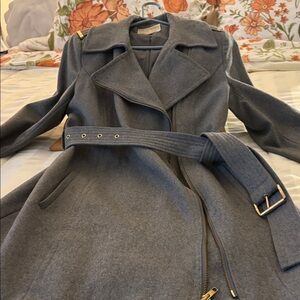 MICHAEL Michael Kors Gray Trench Coat
